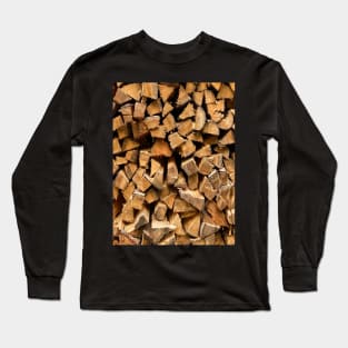 Firewood Forest Nature Long Sleeve T-Shirt